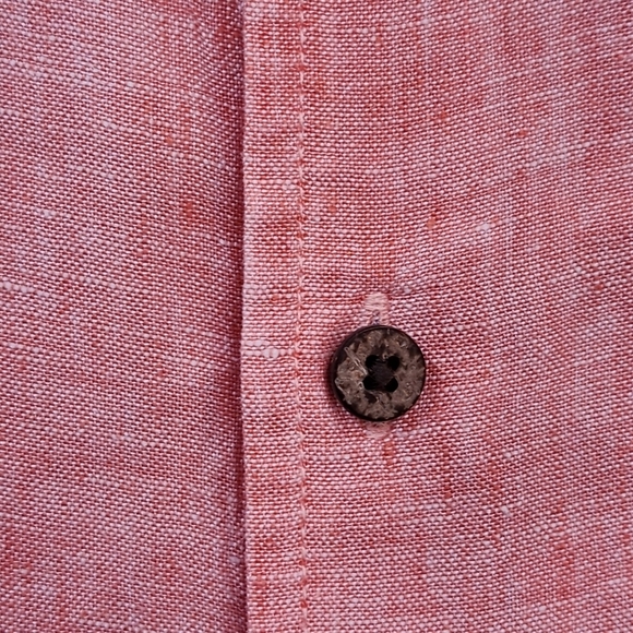 Jos. A. Bank Men's 100% Linen Short Sleeve Button Shirt - XL - Picture 4 of 5